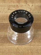 Lente d'ingrandimento AGFA vintage 8X lente d'ingrandimento made in Germany