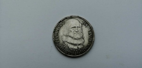 Medaglia gettone leonardo - medaglia,