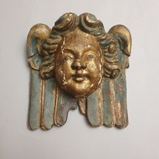 Antico Putto alato policromo
