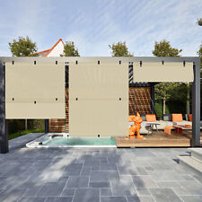 Tenda pieghevole avvolgibile beige da esterno per patio veranda pergola balcone