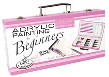 Pink Art Acrylic Artist Wood