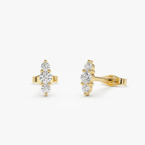 Orecchini donna moissanite
