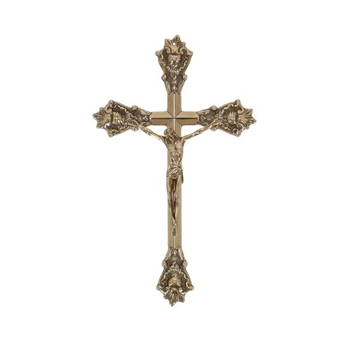 Crocifisso ottone lucido da - crocifisso,