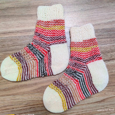 calze di lana Fatte A Mano Per Bambini (18cm) 27-29 Bimbi 