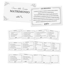 16pcs Biglietti Gioco della