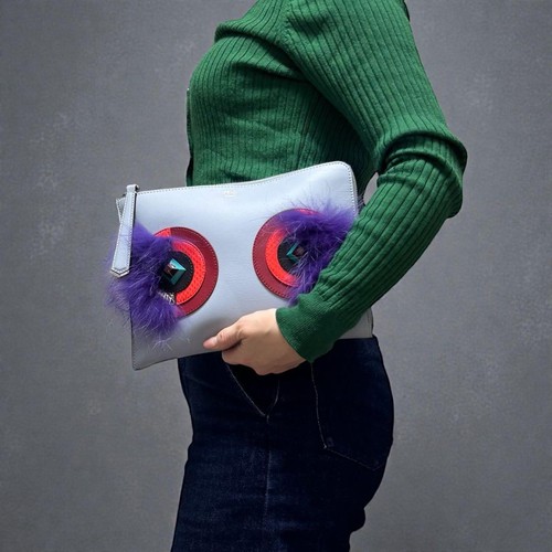Borsa pochette fendi monster - borsa,