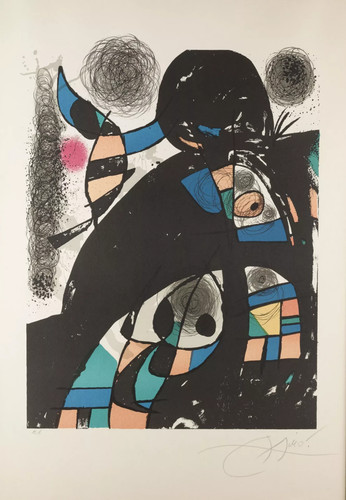 Joan miro grande litografia - grande,