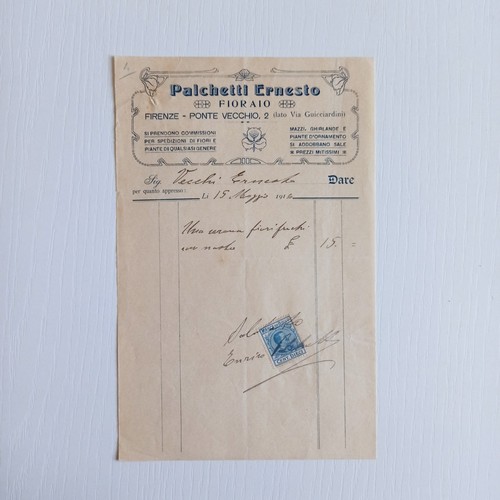 1916 palchetti ernesto fioraio - 1916,