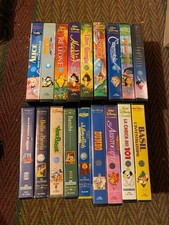 LOTTO 20 VHS WALT DISNEY CLASSICI PAPERONE BLACK DIAMOND PIPPO OLIMPIADI BOX BLU