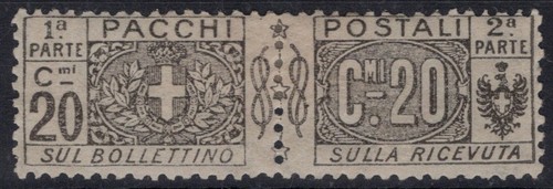 Regno italia 1914 pacchi - regno, 1914-22