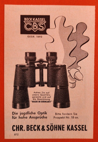 Binocolo beck söhne - 2., &