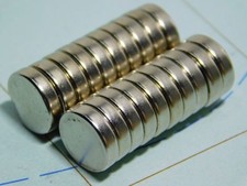 20x Magnete calamita al Neodimio super potente disco mm. 10x3 (n.20 pezzi) #