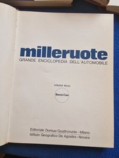 MILLE RUOTE ''GRANDE ENCICLOPEDIA DELL'AUTOMOBILE '' 10 VOLUMI BUONO STATO