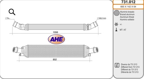 Intercooler radiatore audi - intercooler,