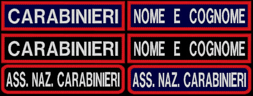 Toppa patch nome carabiniere - ,