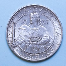 SAN MARINO 10 LIRE 1937 ROMA