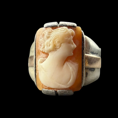 Raro anello uomo argento