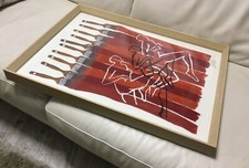 ?  FERNANDEZ ARMAN  PISTA D’ATLETICA  ATLANTA 1996  50x70 firmata a mano RARA