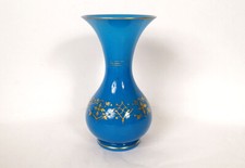Vaso Opaline Blu Baccarat Con