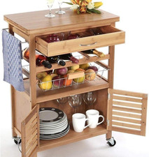 Carrello Cucina in Legno Di