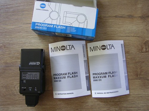Flash minolta program 2500 - flash, (d)