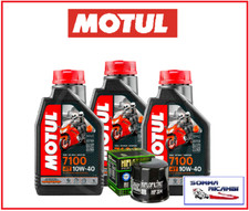 TAGLIANDO YAMAHA MT-07 700 MT07 2014-2020 OLIO MOTUL 7100 10W40 FILTRO HIFLO 204
