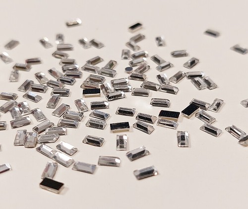Hotfix rettangolo crystal 2mm - crystal,