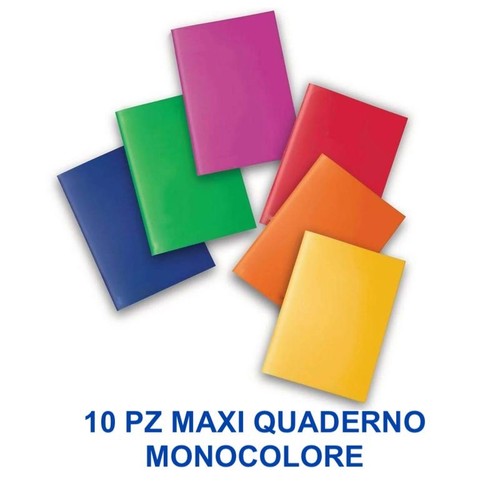 Maxi quaderni monocolore - pz,