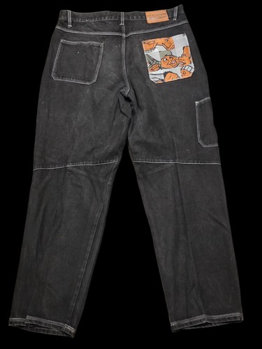 Jeans larghi vintage platino