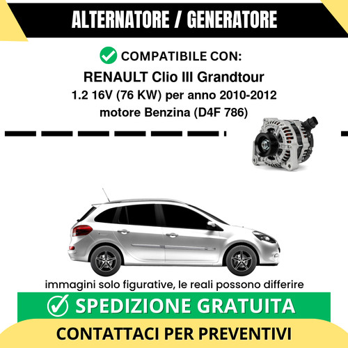 Alternatore renault clio - renault, iii