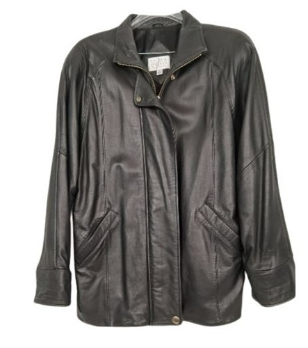 Giacca pelle nera vintage - , y2k