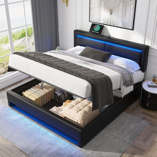 Merax letto imbottito 140 - letto,