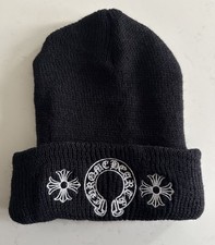 Cappello in maglia unisex nero