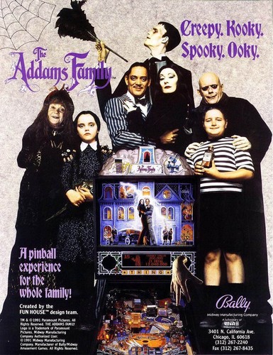 Bally addams family - bally, pinball