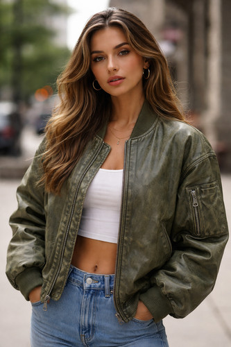 Bomber donna oversize - da,