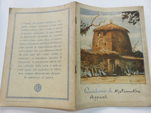 Vecchio quaderno scolastico