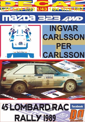Decal mazda 323 4wd - mazda, i.carlsson