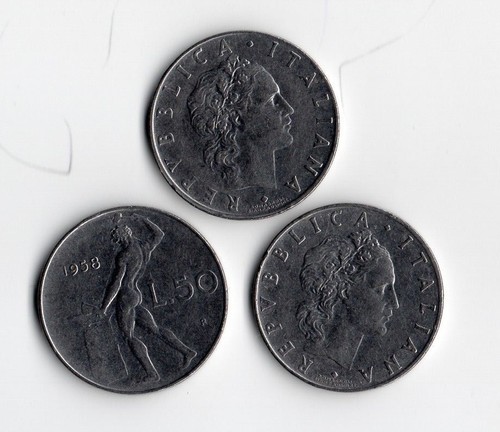 Monete lire 50 - 3,