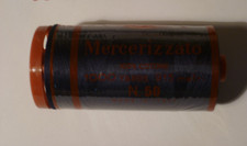 FILO PURO COTONE MERCERIZZATO COLOR BLU - BLU JEANS - N° 50 - 1000 YDS 915 METRI