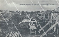 bt281 cartolina  messina cantiere per la costruzione delle baracche  sicilia