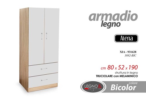 Armadio guardaroba legno - guardaroba,
