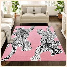 Hand Tufted Climbing Jaguar