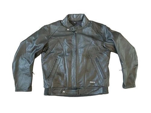 Giacca pelle nera - giacca, moto
