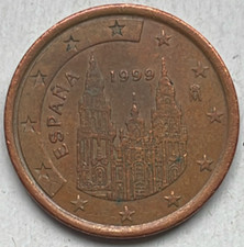 2 Centesimi di Euro Spagna 1999-2000-2005-2007-2008-2010-2011-2015-2016