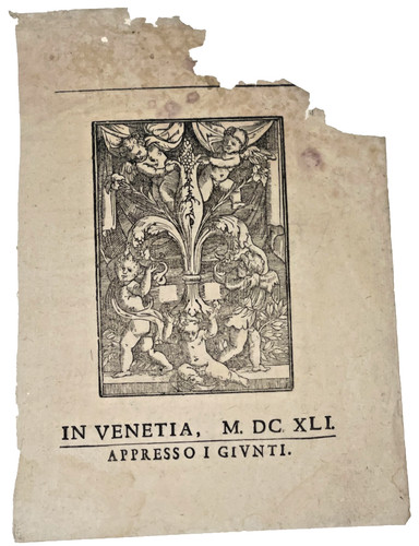 Antiporta veneziana 1641 - veneziana,