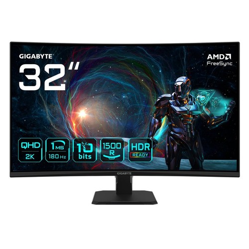 Gigabyte gs32qca monitor curvo - monitor,