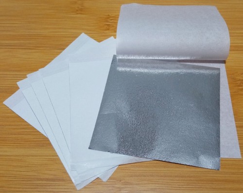 20pz foglia fogli argento