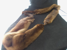 COLLI DI VISONE DOPPIA STOLA DUE PELLI INTERE VINTAGE
