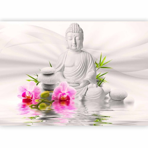 Buddha fiori pietre zen - buddha,