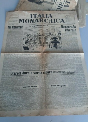 Italia monarchica giornale dei - monarchica,